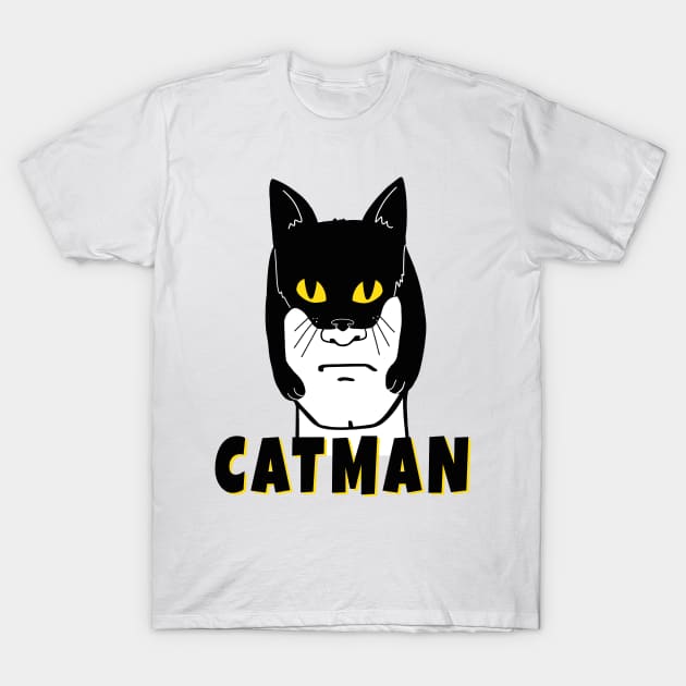 CatMan New Super Hero in Town T-Shirt by SusanaDesigns